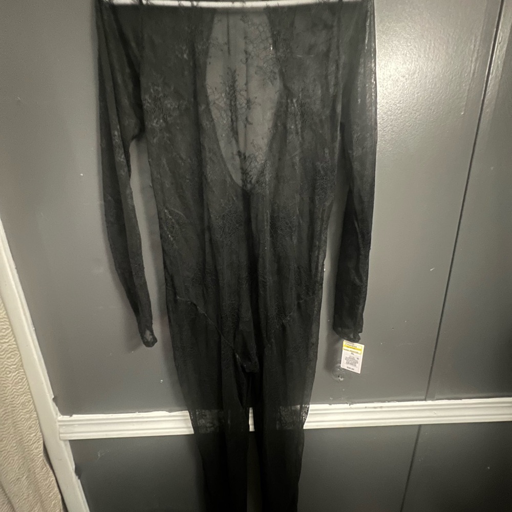 Target Black Sheer Lace Bodysuit